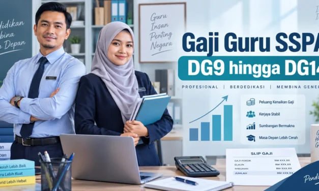 Gaji Guru SSPA: Jadual Gaji DG9, DG10, DG12, DG13, DG14, KGT dan Elaun