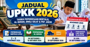 Jadual UPKK 2026: tarikh peperiksaan bertulis, Al-Quran, Amali Solat dan PCHI