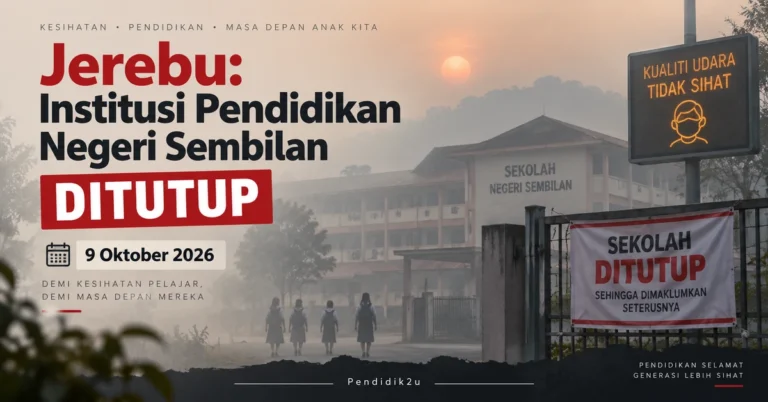 Jerebu Negeri Sembilan: Sekolah Kawasan IPU Lebih 180 Ditutup 9 Oktober
