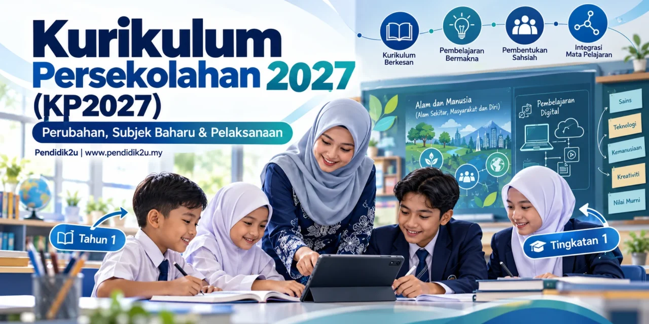 Kurikulum Persekolahan 2027 (KP2027): Perubahan, Subjek Baharu dan Pelaksanaan