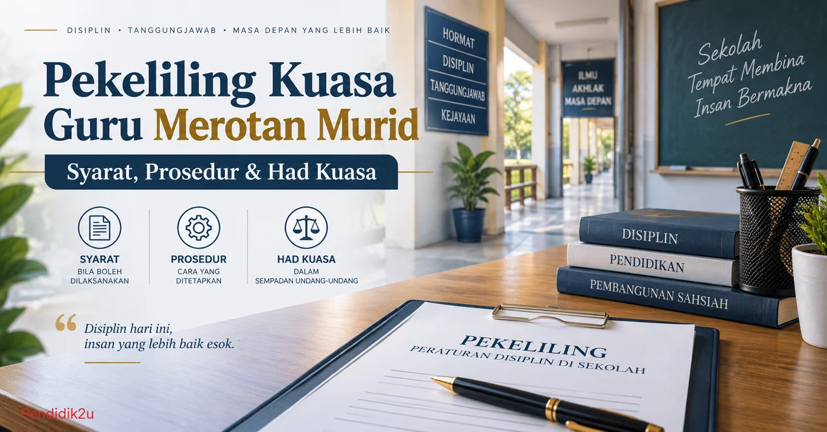 Pekeliling Kuasa Guru Merotan Murid: Siapa Boleh Merotan, Syarat dan Prosedur KPM