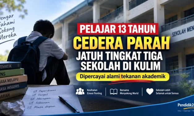 Pelajar 13 Tahun Cedera Parah Selepas Jatuh Tingkat Tiga Sekolah di Kulim