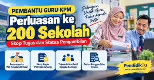 Pembantu Guru KPM 2027: perluasan ke 200 sekolah, skop tugas dan status pengambilan