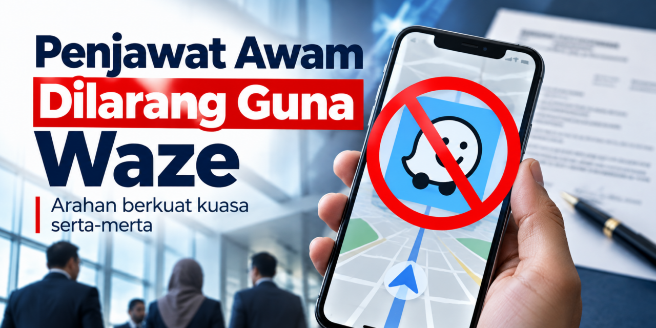 Penjawat Awam Dilarang Guna Waze Ketika Tugas Rasmi, Guru Turut Terlibat