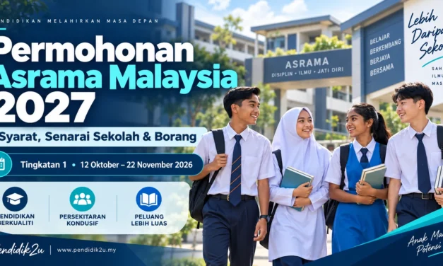 Permohonan Asrama Malaysia 2027: Syarat, Senarai Sekolah & Borang