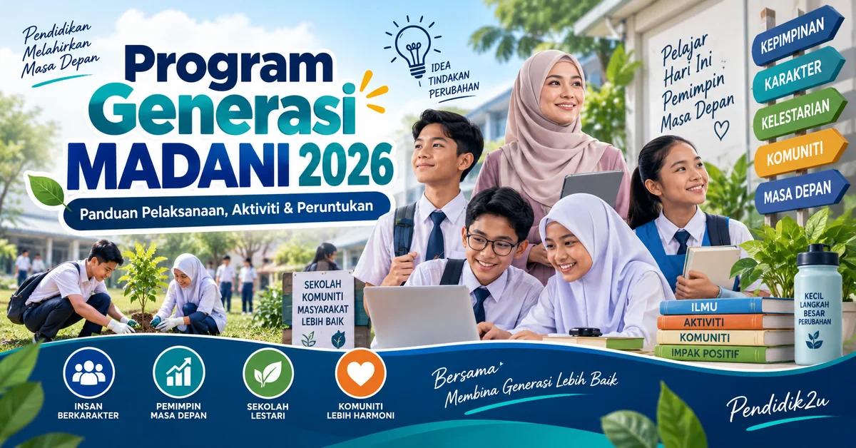 Program Generasi MADANI 2026: Panduan Pelaksanaan, Aktiviti dan Peruntukan KPM