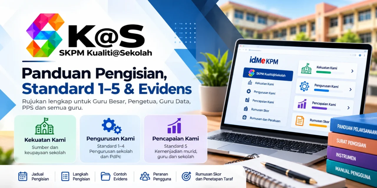SKPM Kualiti@Sekolah (SK@S) 2026: Panduan Pengisian, Standard 1–5 & Evidens