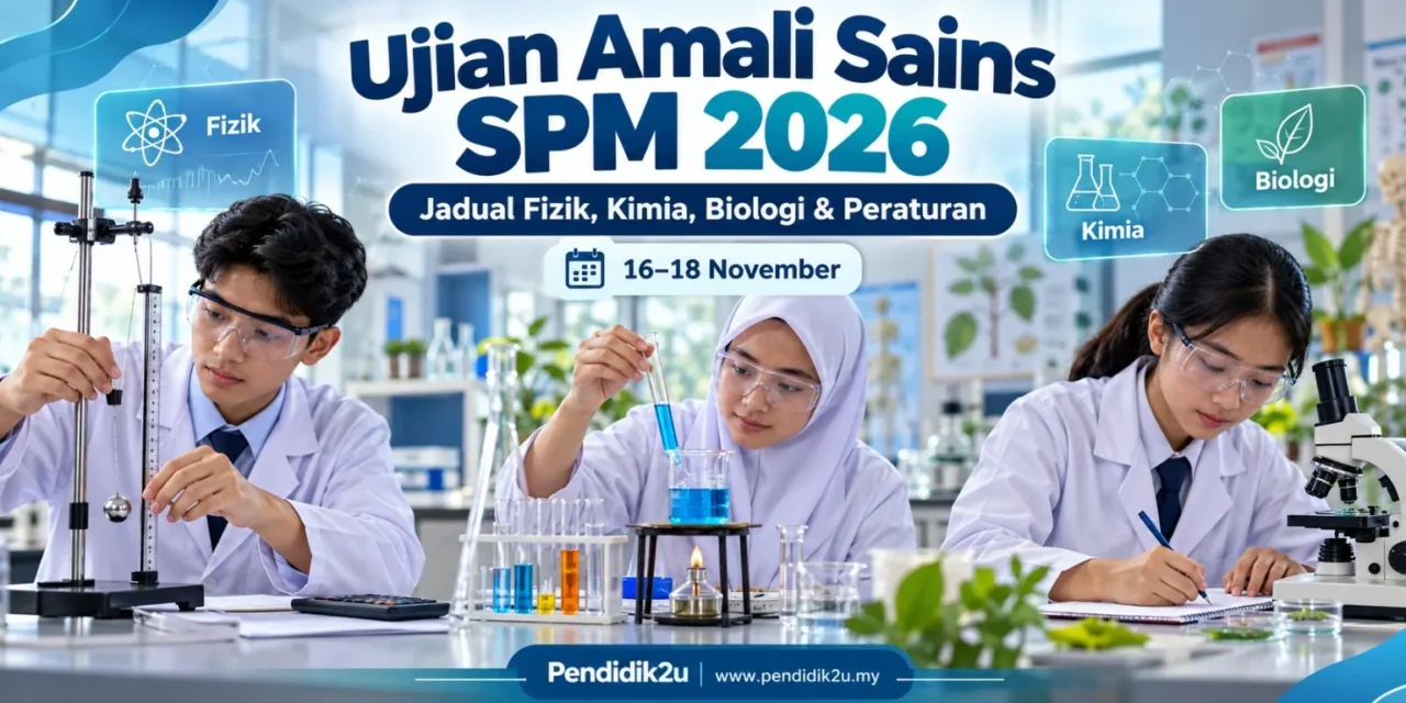 Ujian Amali Sains SPM 2026: Jadual Fizik, Kimia, Biologi & Peraturan